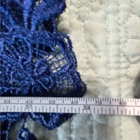 Elegant Blue Lace Dress with full lining. - Picture 6 of 12